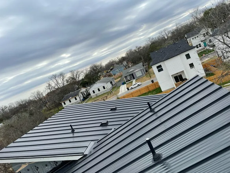 Standing seam metal roof panels with vents for Skylight Repair in Chesapeake